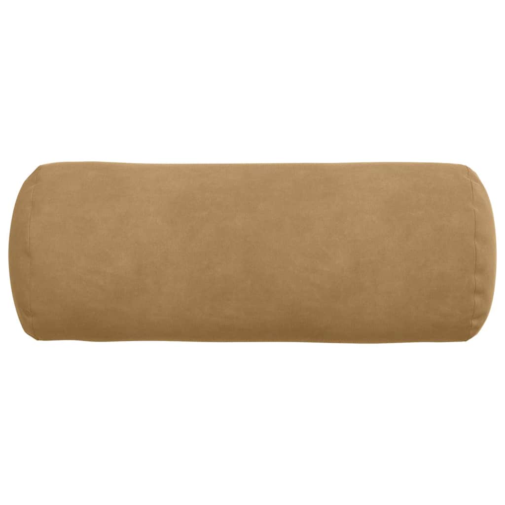 Bolsterpuder 2 pcs Brun Ø 15 x 40 cm Velourstof