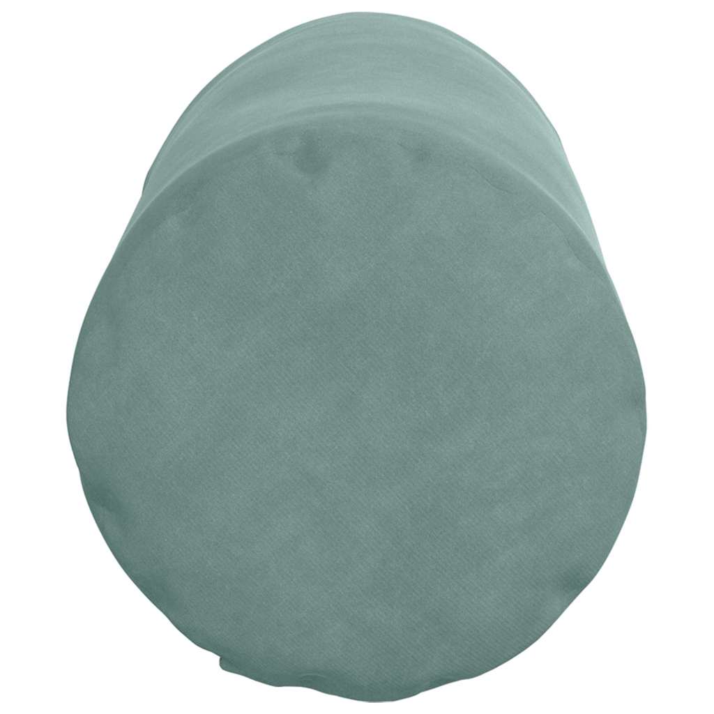 Bolsterpuder 2 pcs Havgrøn Ø 15 x 40 cm Velourstof