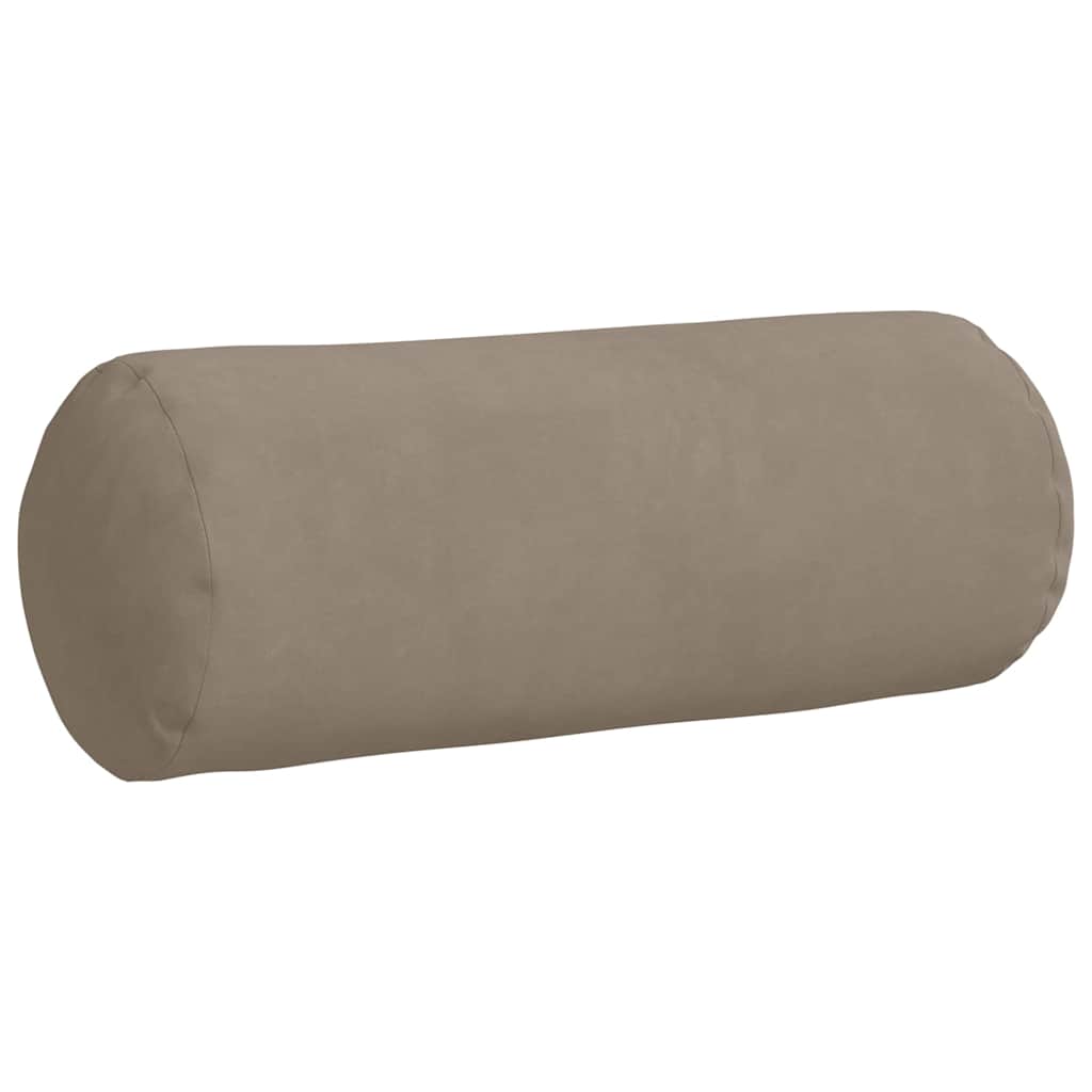 Bolsterpuder 2 stk. Mikrofiberstof Gråbrun Ø 15 x 40 cm