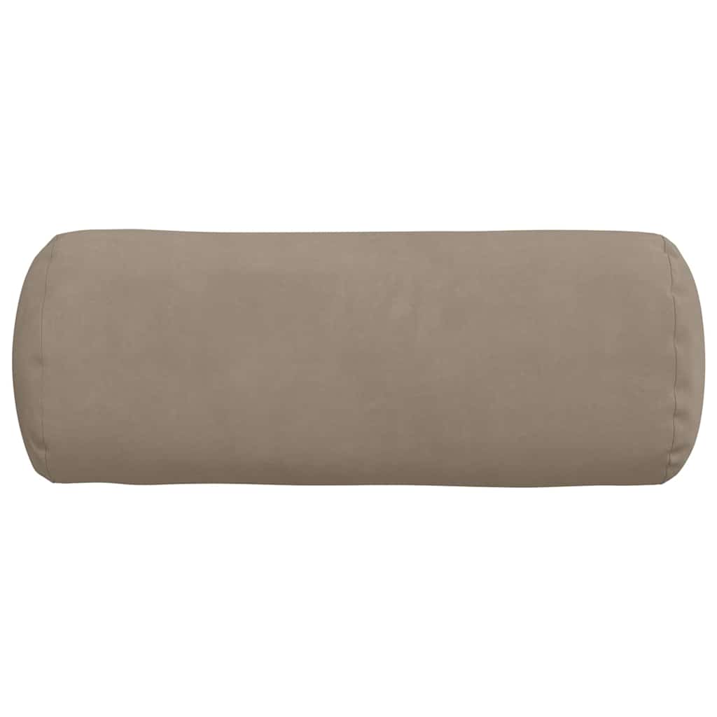 Bolsterpuder 2 stk. Mikrofiberstof Gråbrun Ø 15 x 40 cm