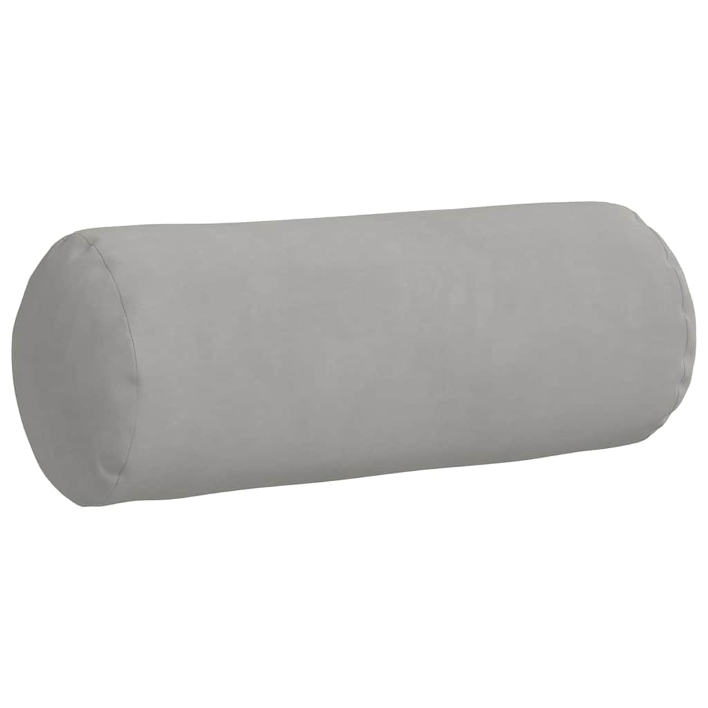 Bolsterpuder 2 pcs Lysegrå Ø 15 x 40 cm Mikrofiberstof