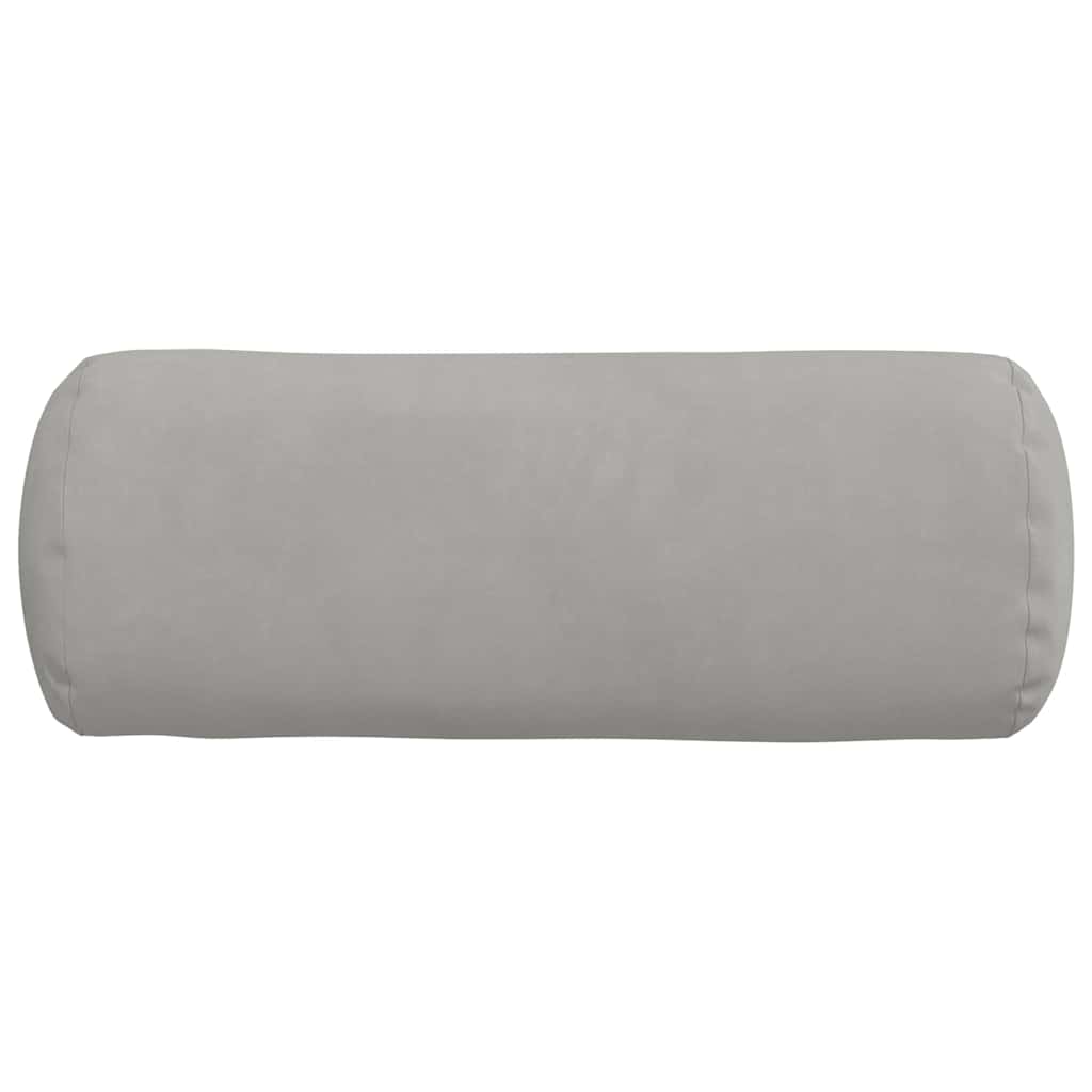 Bolsterpuder 2 pcs Lysegrå Ø 15 x 40 cm Mikrofiberstof