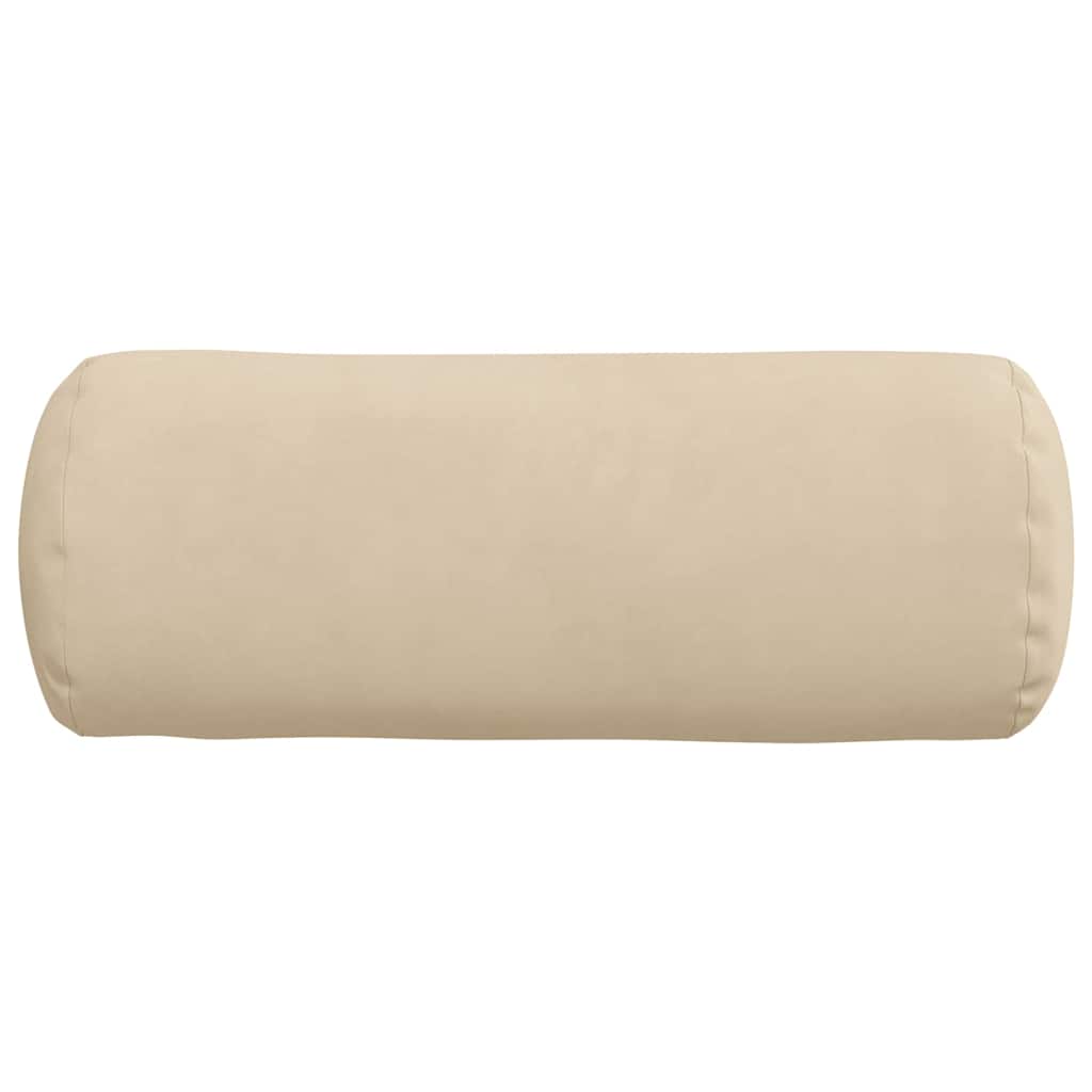 Bolsterpuder 2 pcs Creme Ø 15 x 40 cm Mikrofiberstof