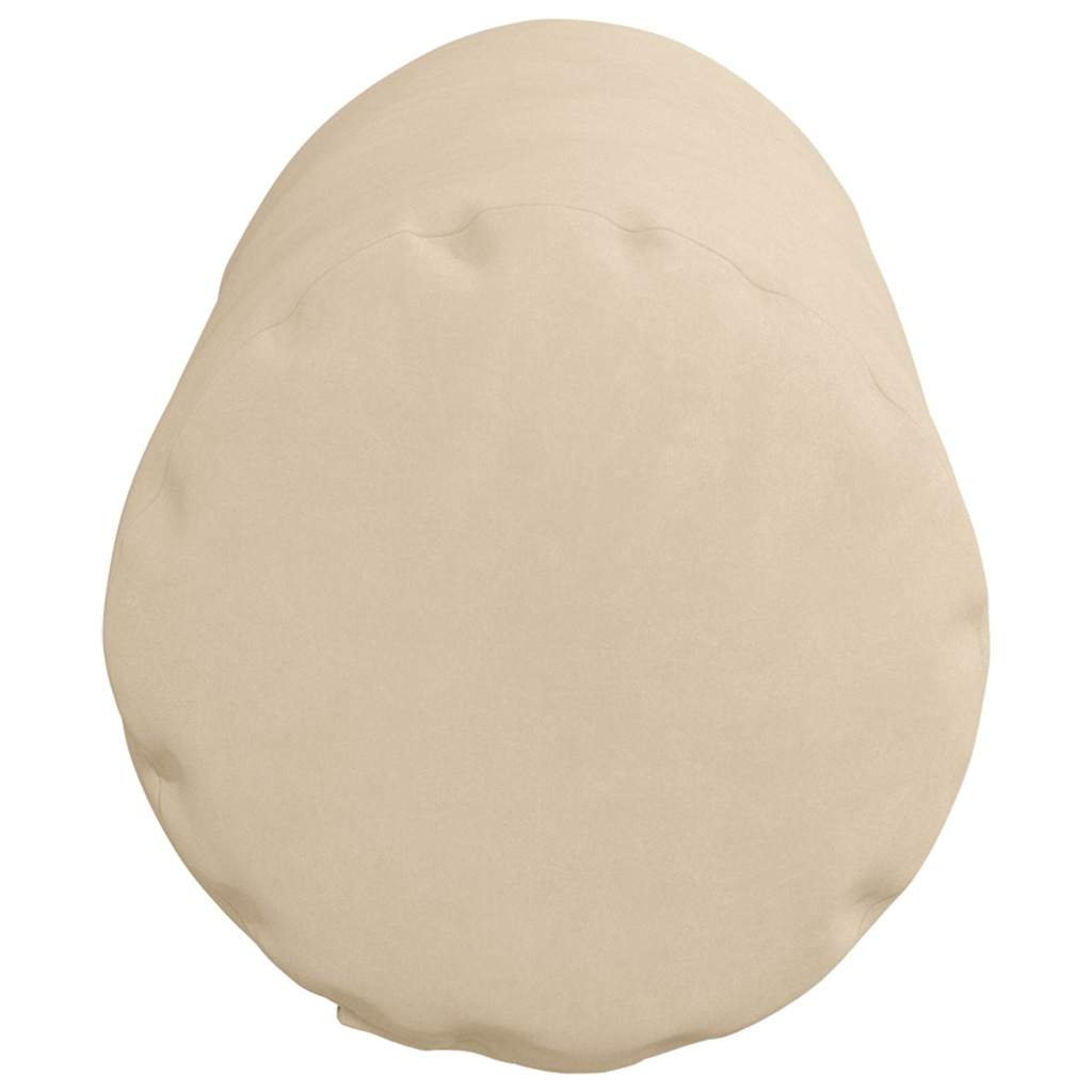 Bolsterpuder 2 pcs Creme Ø 15 x 40 cm Mikrofiberstof