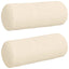Bolsterpuder 2 pcs Creme Ø 15 x 40 cm Velourstof