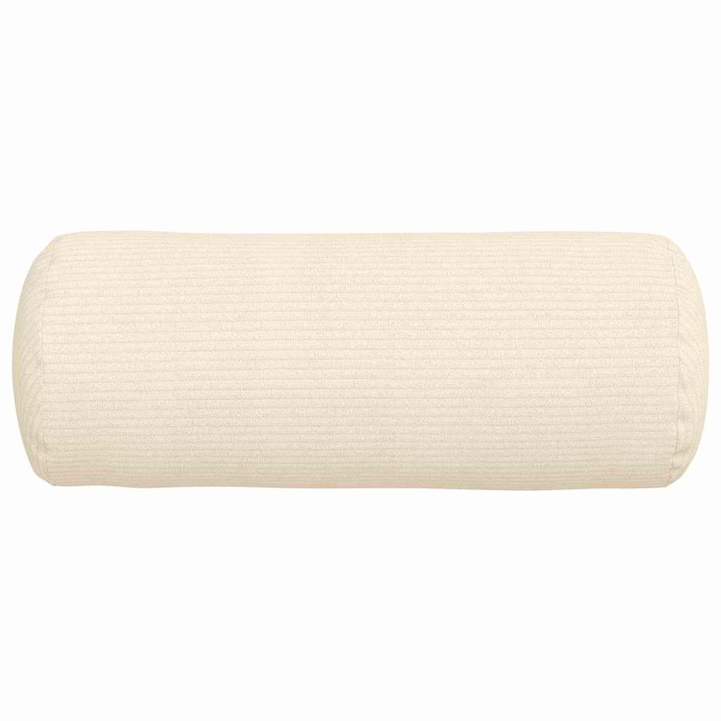 Bolsterpuder 2 pcs Creme Ø 15 x 40 cm Velourstof