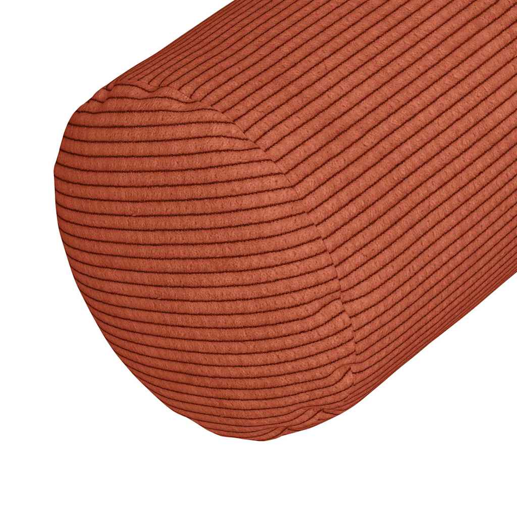 Bolsterpuder 2 pcs Rød orange Ø 15 x 40 cm Velourstof