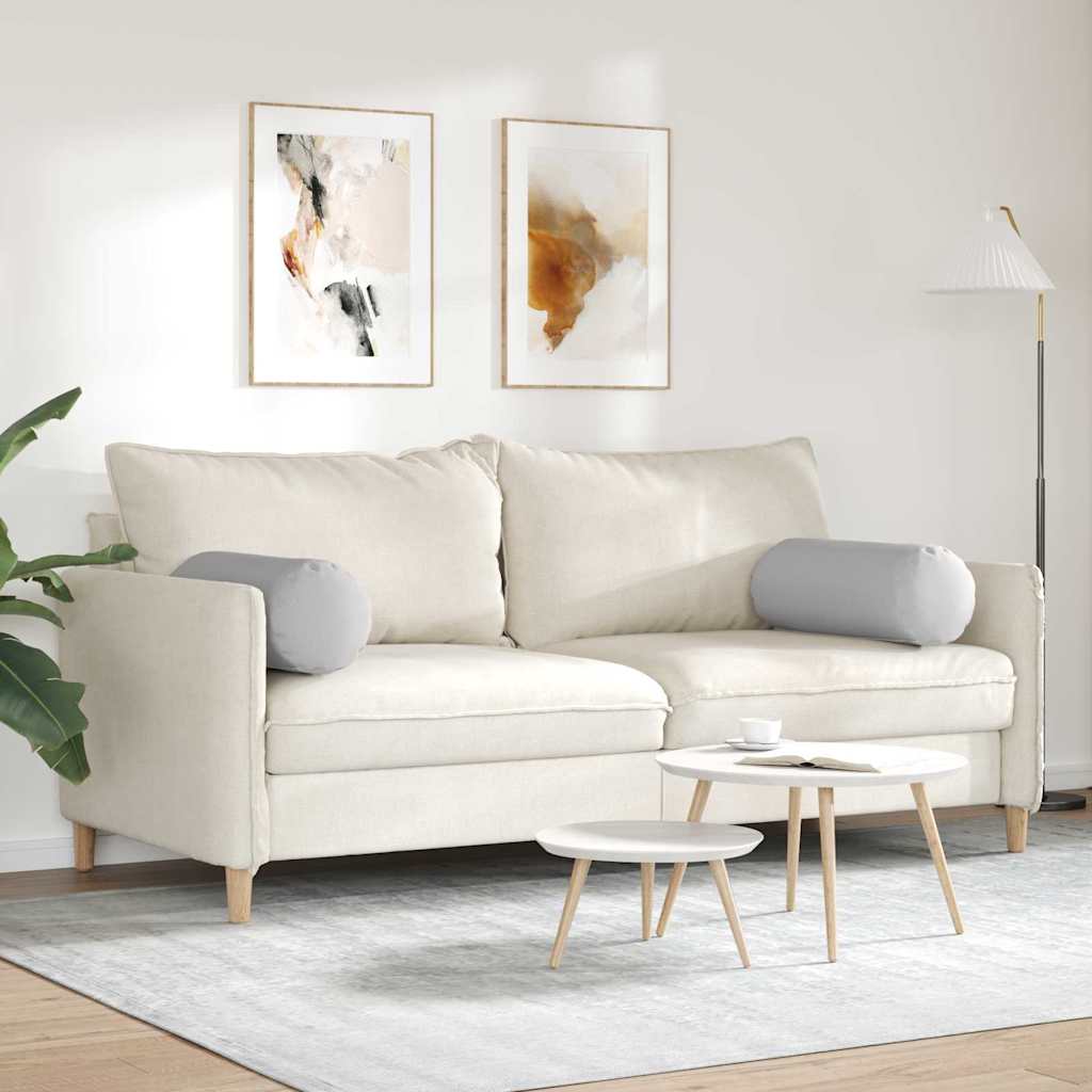 Bolsterpuder 2 stk. Stof Skygrå Ø 25 x 70 cm