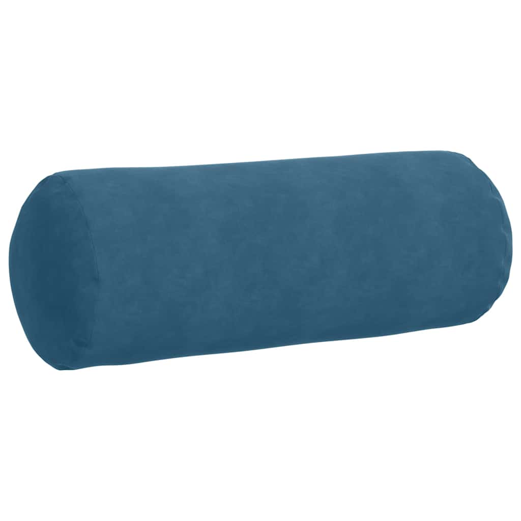 Bolsterpuder 2 pcs Blå Ø 25 x 70 cm Velourstof