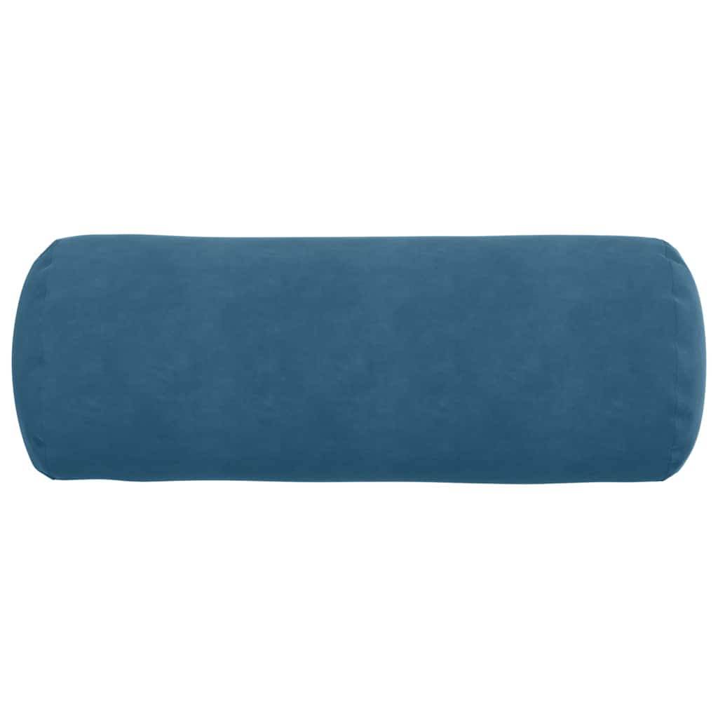 Bolsterpuder 2 pcs Blå Ø 25 x 70 cm Velourstof