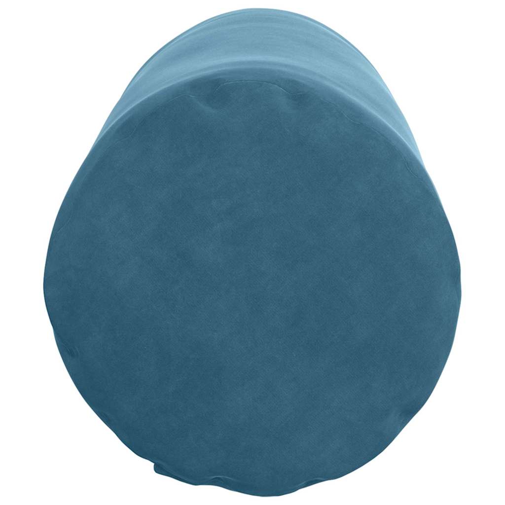 Bolsterpuder 2 pcs Blå Ø 25 x 70 cm Velourstof