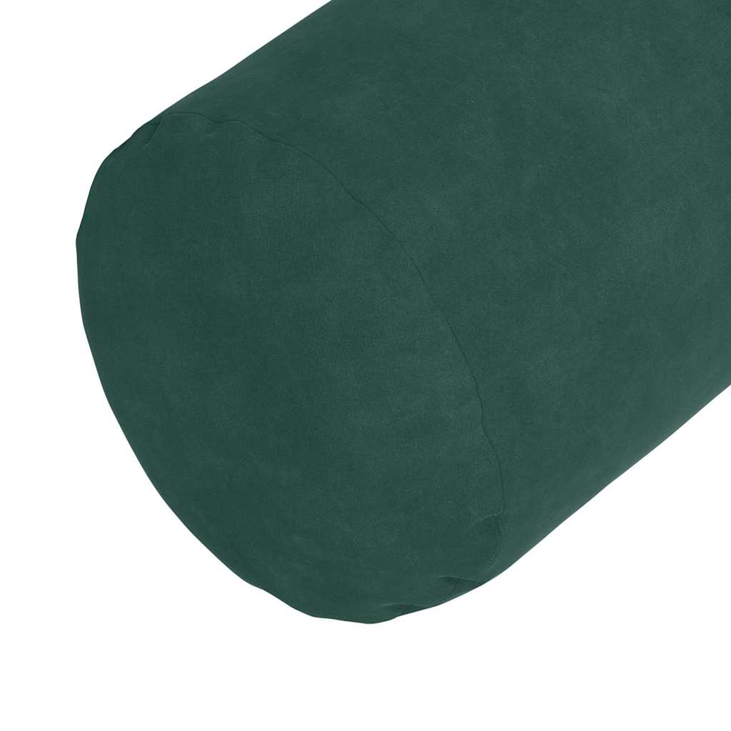 Bolsterpuder 2 pcs Mørkegrøn Ø 25 x 70 cm Velourstof