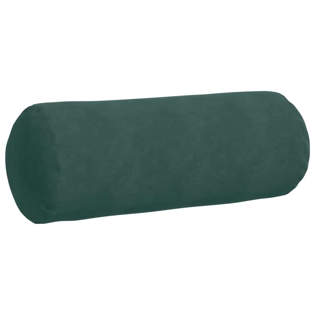 Bolsterpuder 2 pcs Mørkegrøn Ø 25 x 70 cm Velourstof