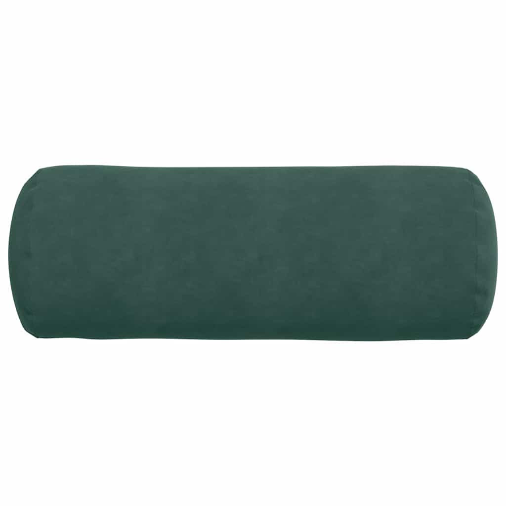 Bolsterpuder 2 pcs Mørkegrøn Ø 25 x 70 cm Velourstof