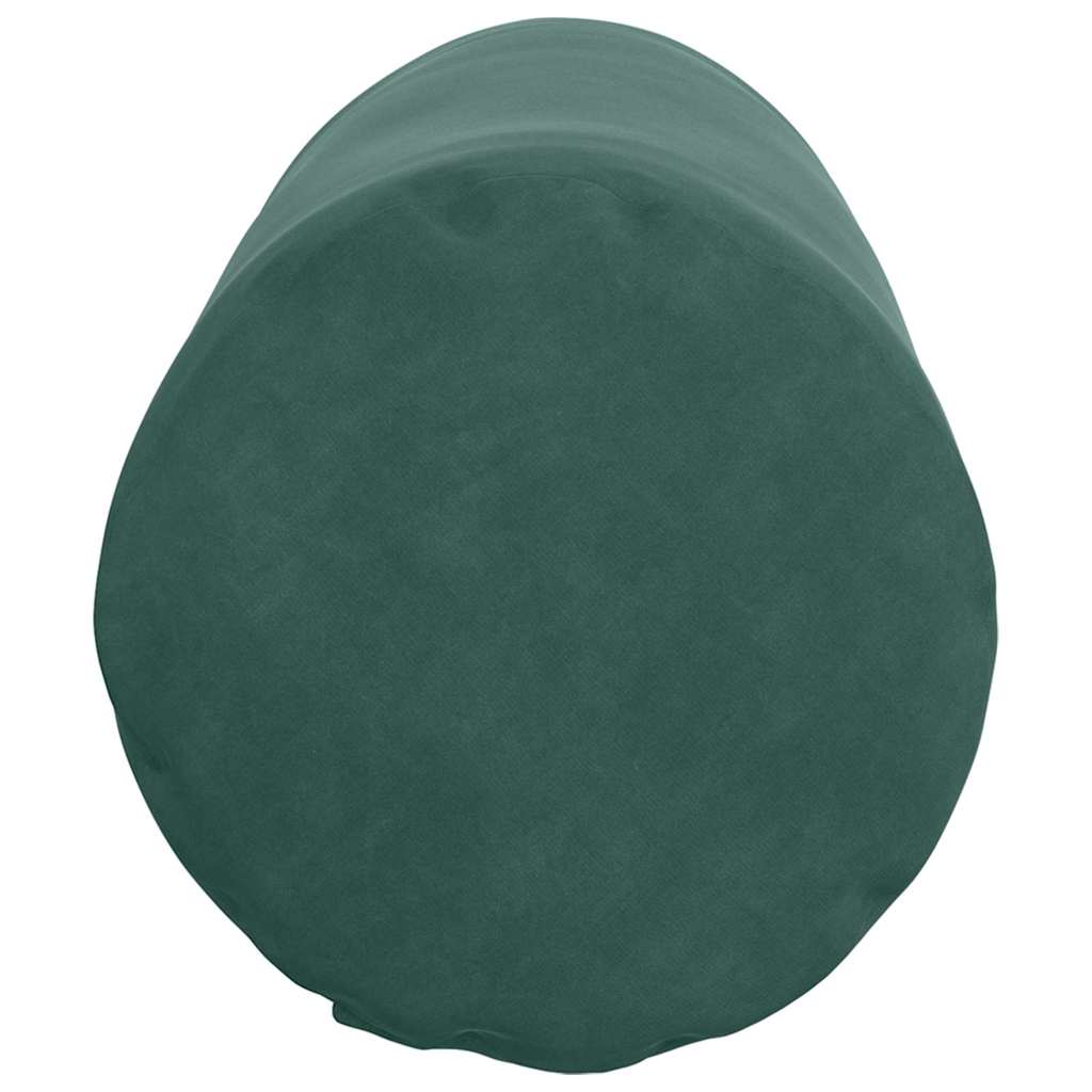 Bolsterpuder 2 pcs Mørkegrøn Ø 25 x 70 cm Velourstof