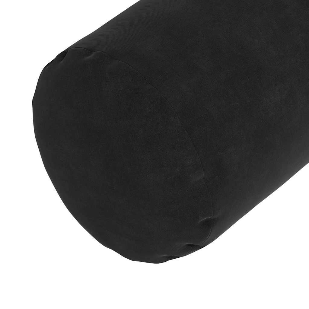Bolsterpuder 2 pcs Sort Ø 25 x 70 cm Velourstof
