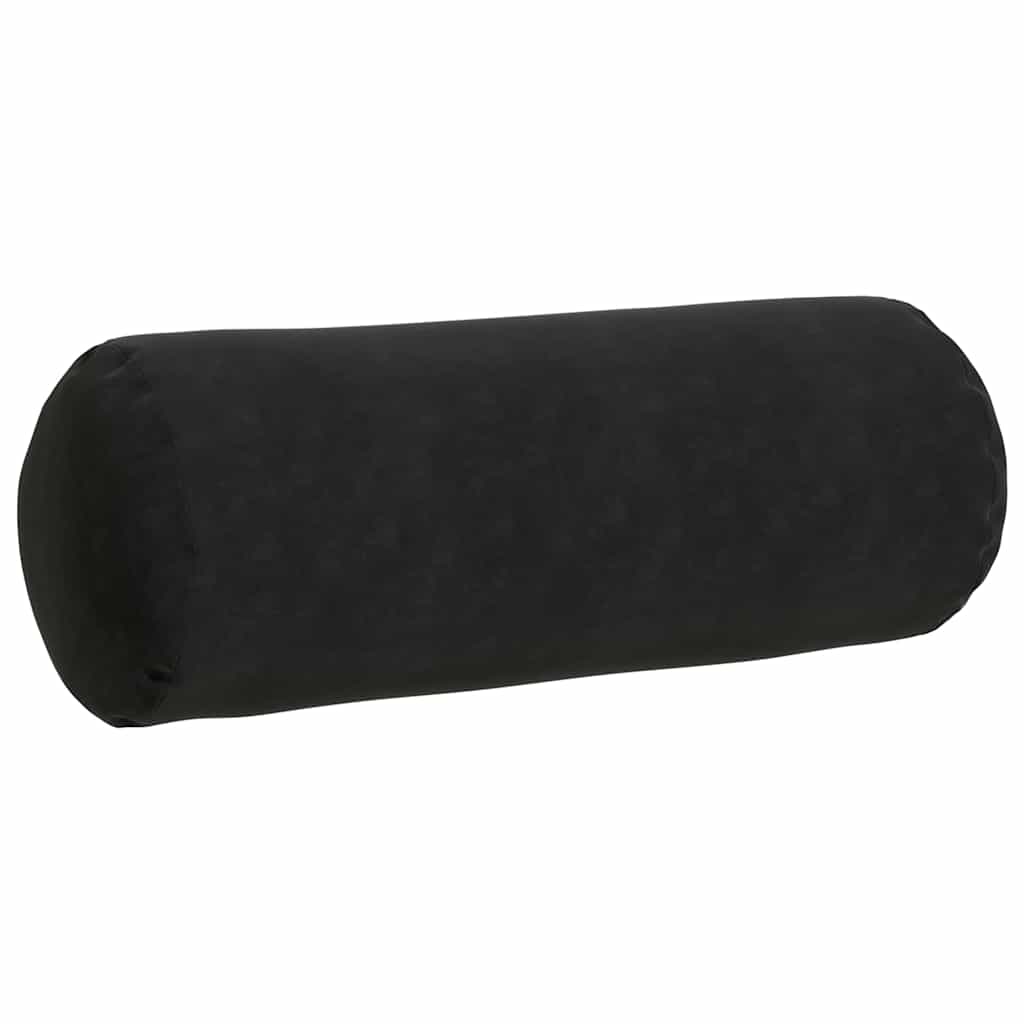 Bolsterpuder 2 pcs Sort Ø 25 x 70 cm Velourstof