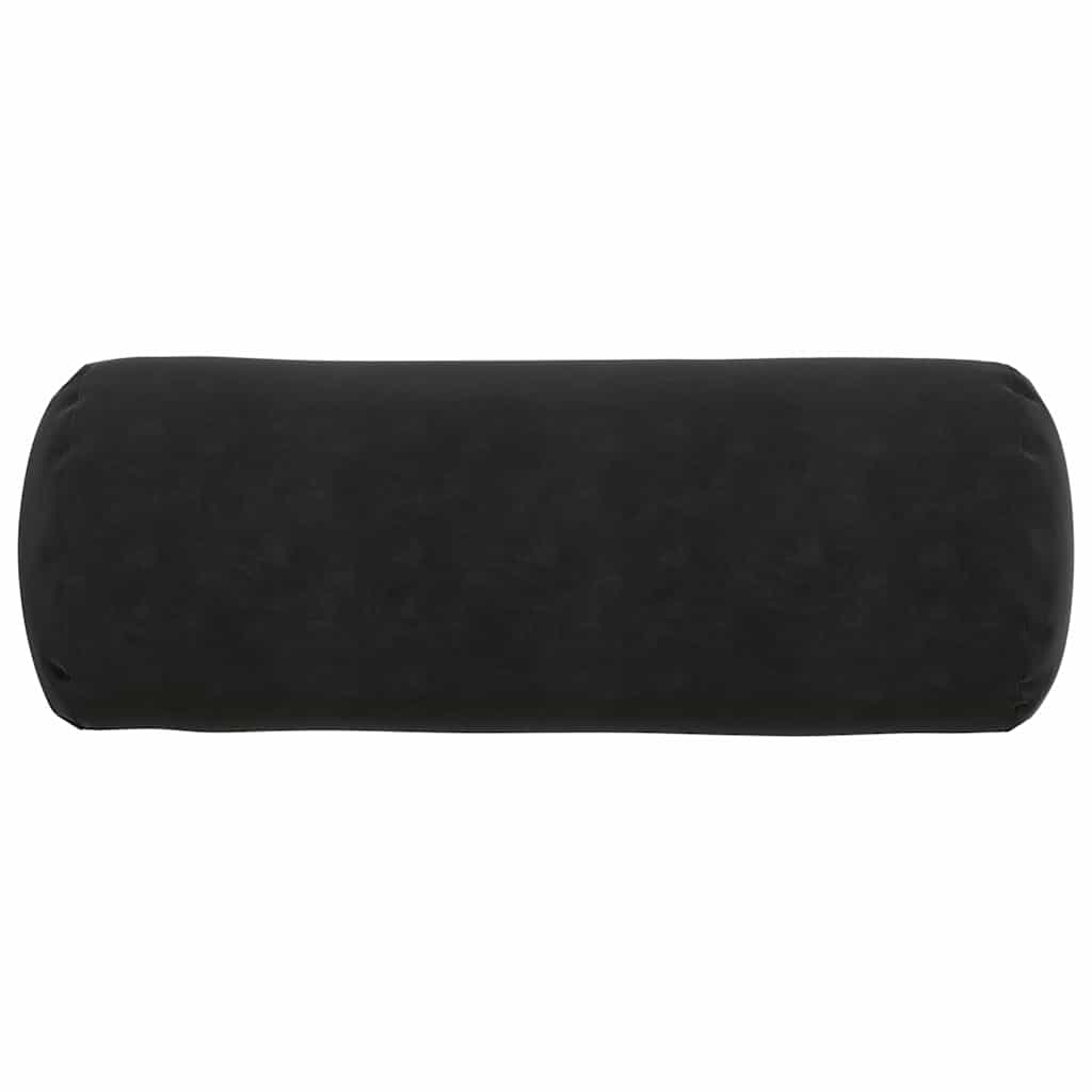 Bolsterpuder 2 pcs Sort Ø 25 x 70 cm Velourstof