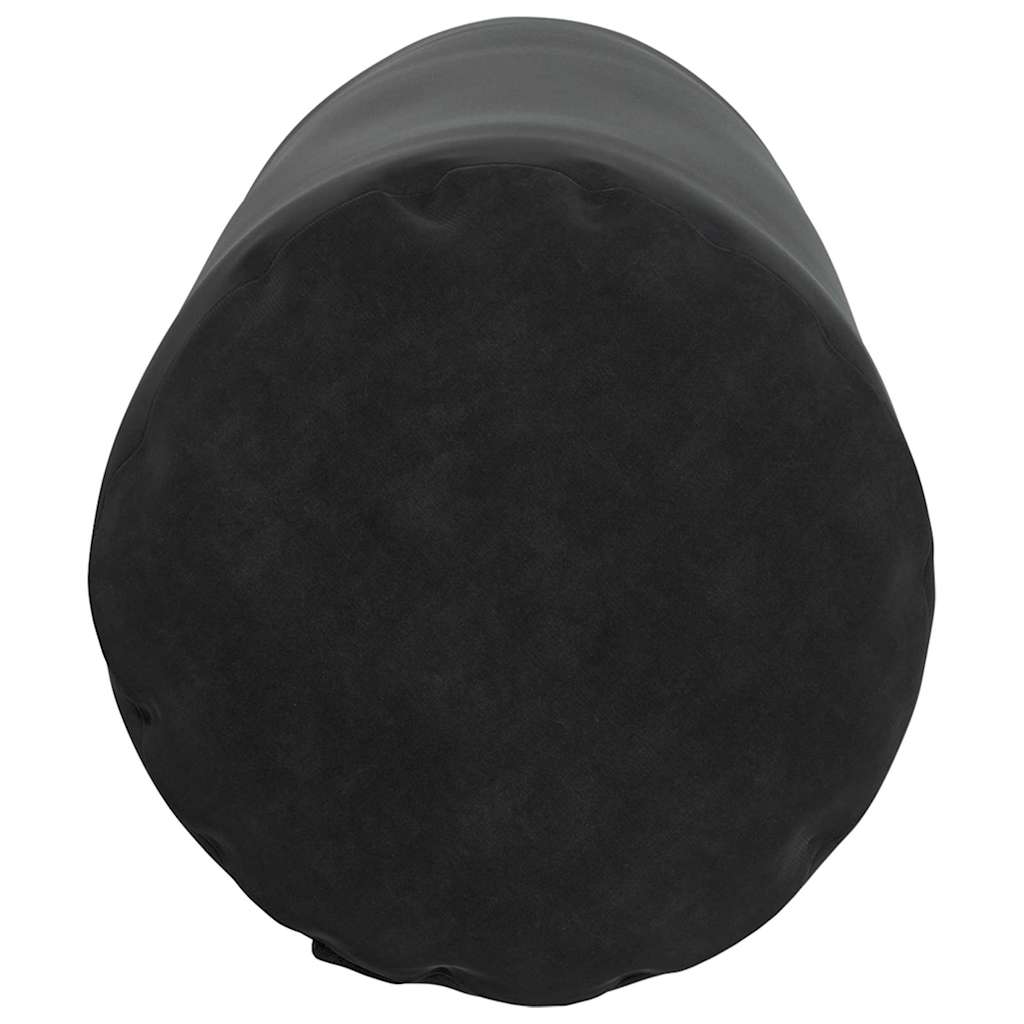 Bolsterpuder 2 pcs Sort Ø 25 x 70 cm Velourstof