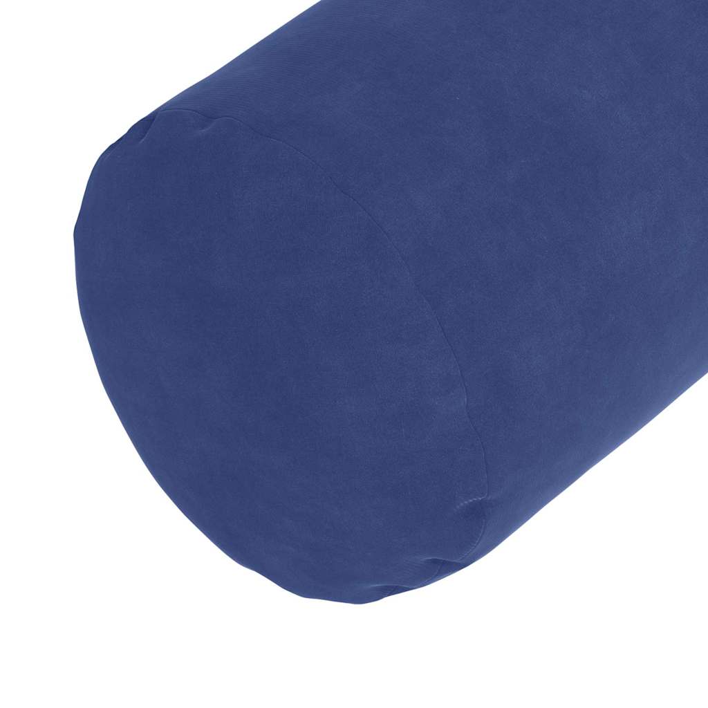 Bolsterpuder 2 pcs Politi blå Ø 25 x 70 cm Velourstof