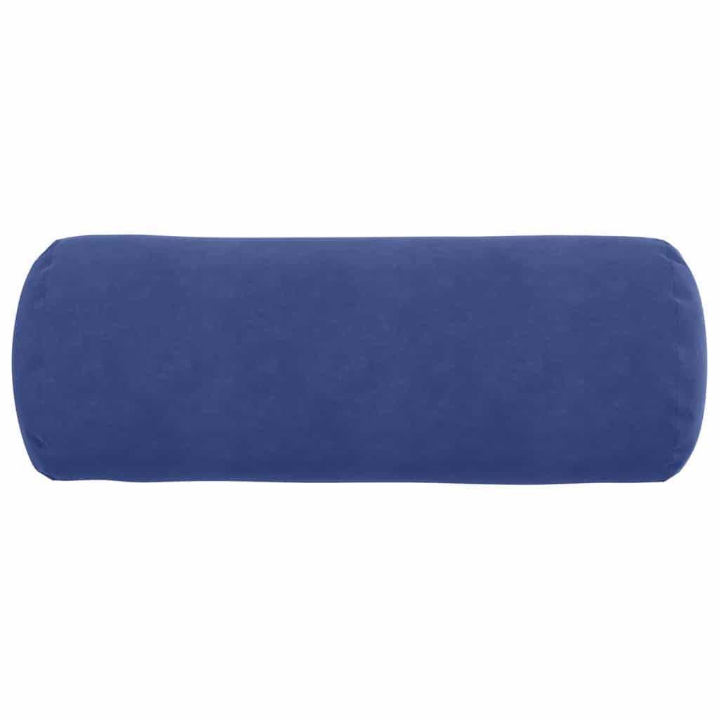 Bolsterpuder 2 pcs Politi blå Ø 25 x 70 cm Velourstof
