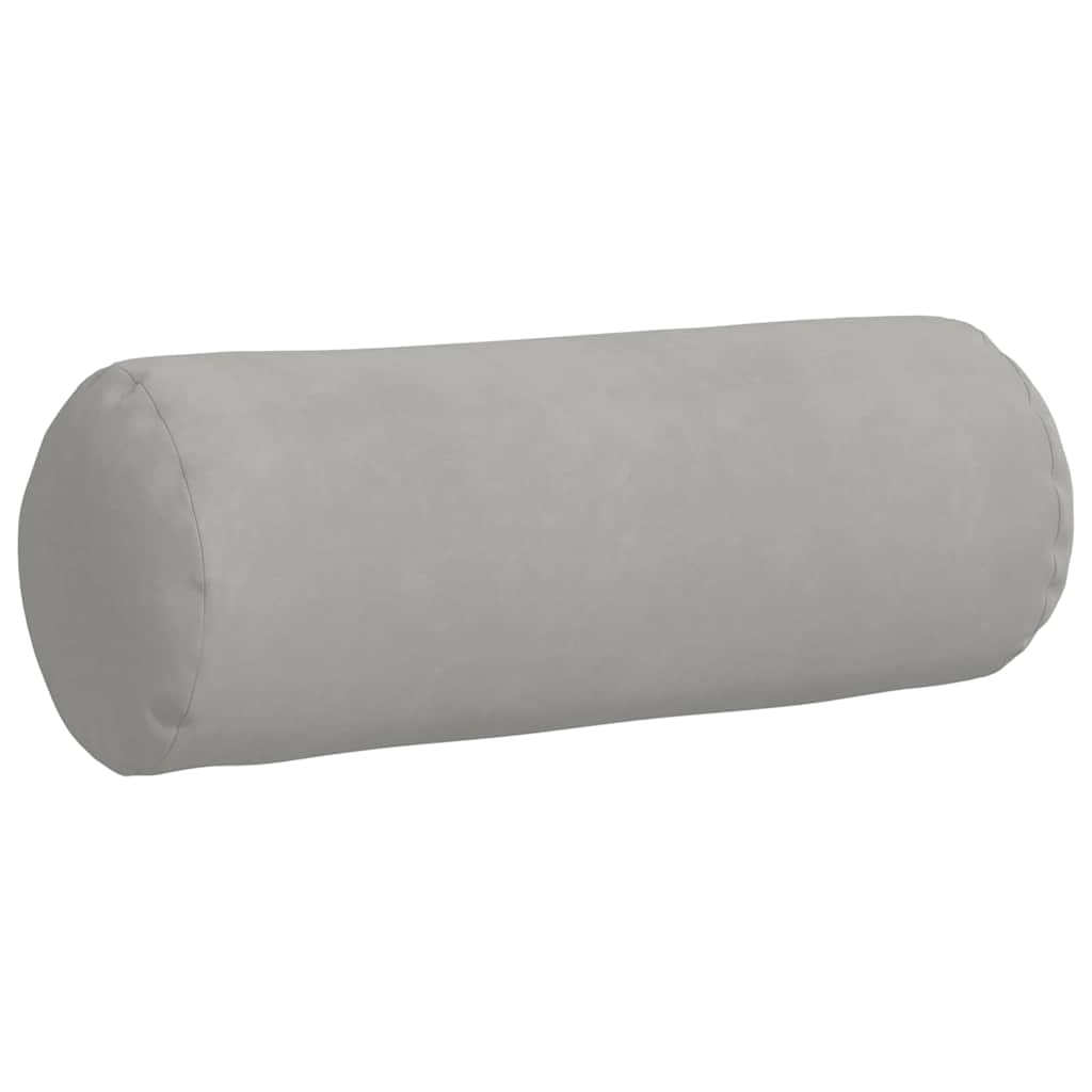 Bolsterpuder 2 pcs Lysegrå Ø 25 x 70 cm Mikrofiberstof