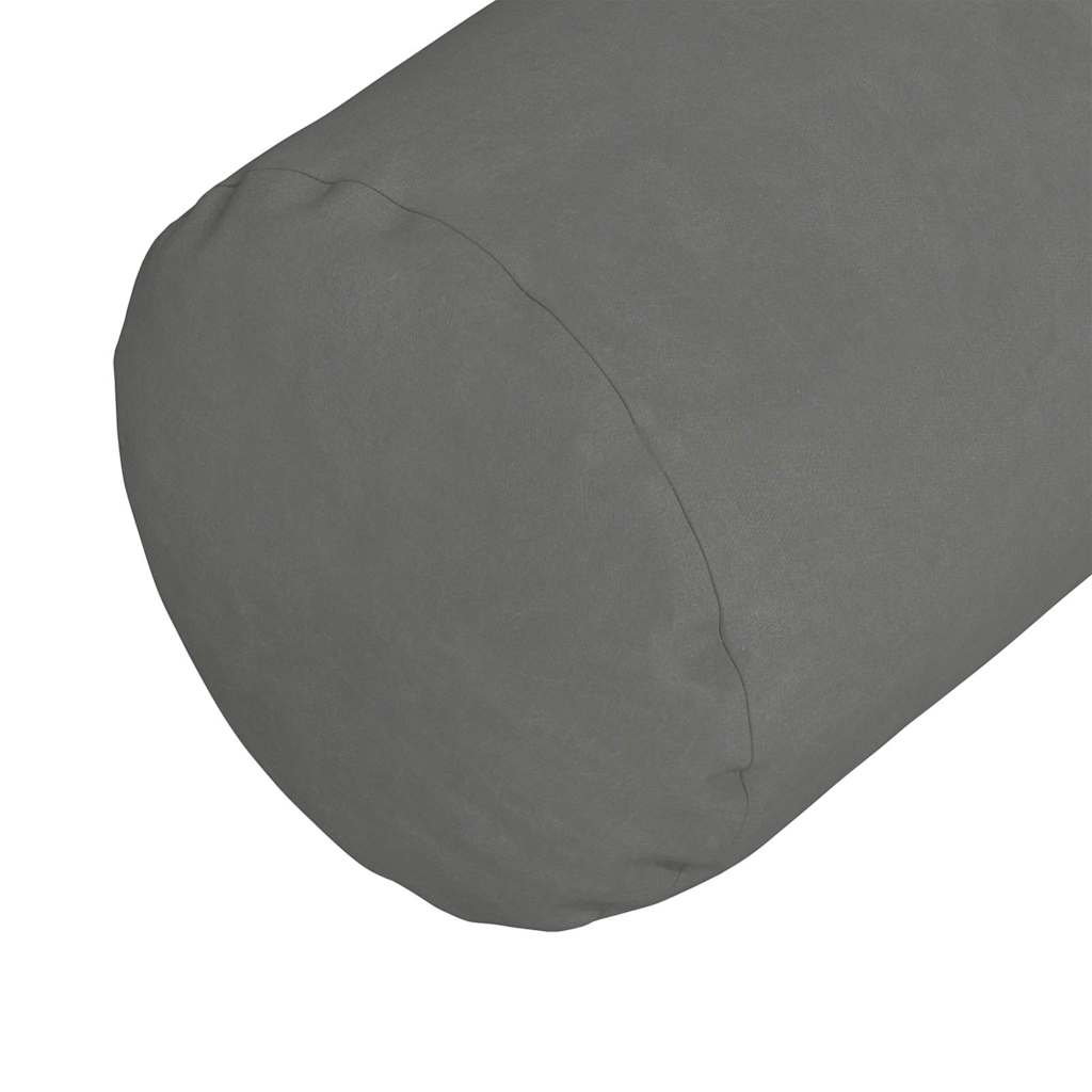 Bolsterpuder 2 pcs Mørkegrå Ø 25 x 70 cm Mikrofiberstof