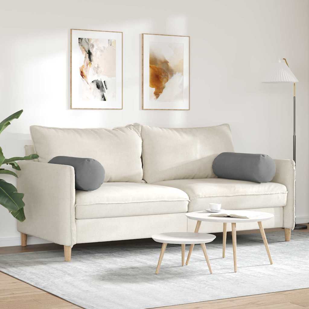 Bolsterpuder 2 pcs Mørkegrå Ø 25 x 70 cm Mikrofiberstof