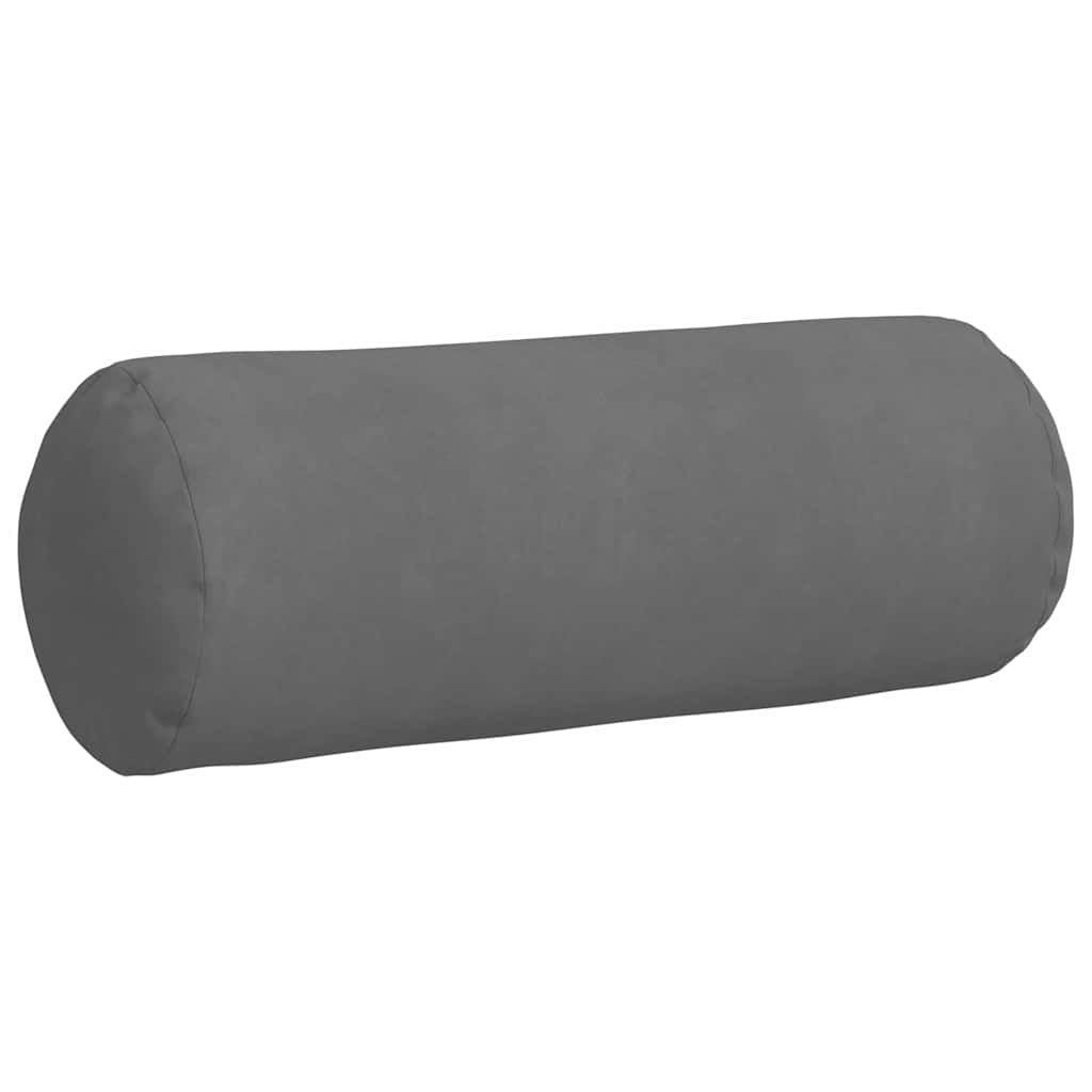Bolsterpuder 2 pcs Mørkegrå Ø 25 x 70 cm Mikrofiberstof