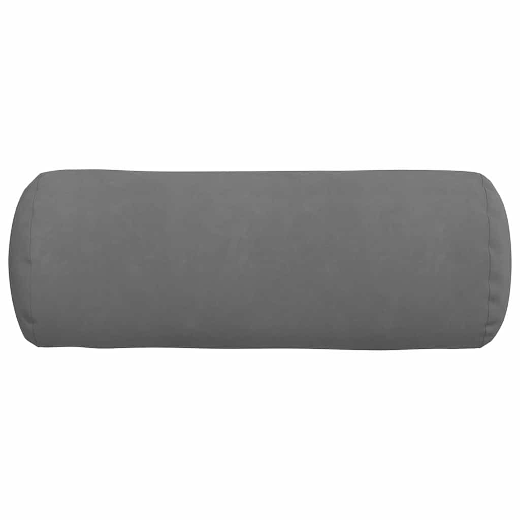 Bolsterpuder 2 pcs Mørkegrå Ø 25 x 70 cm Mikrofiberstof