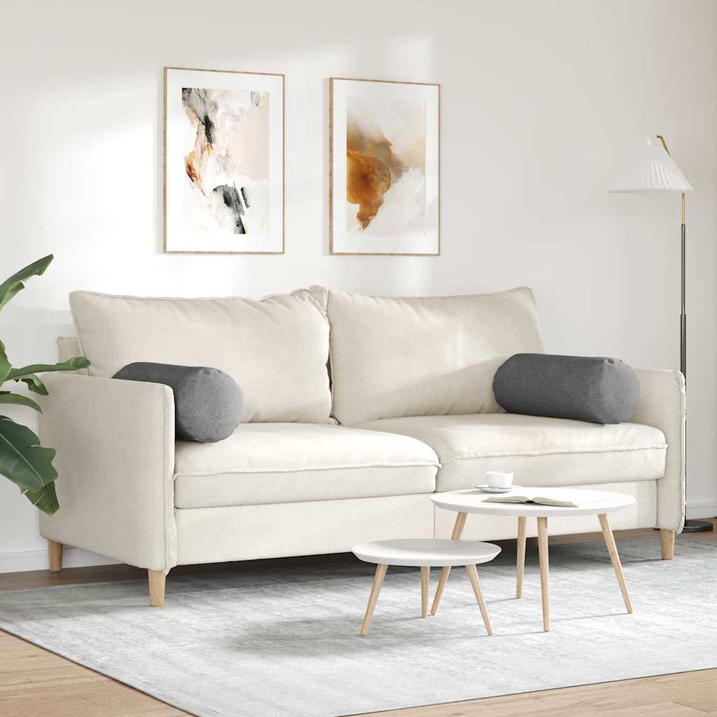 Bolsterpuder 2 pcs Mørkegrå Ø 25 x 70 cm Velourstof