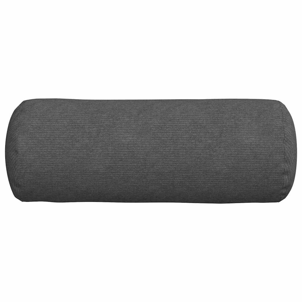 Bolsterpuder 2 pcs Mørkegrå Ø 25 x 70 cm Velourstof