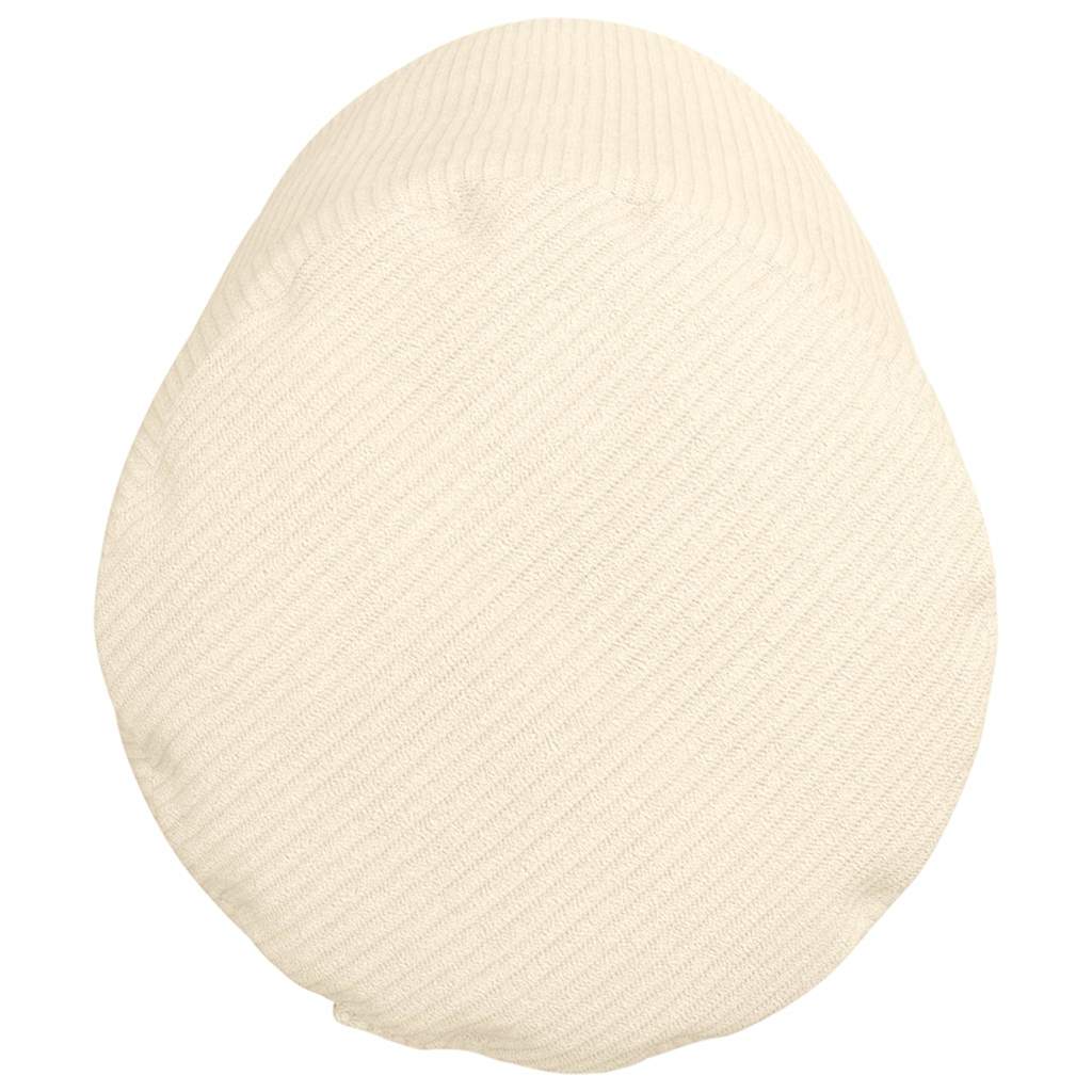 Bolsterpuder 2 pcs Creme Ø 25 x 70 cm Velourstof
