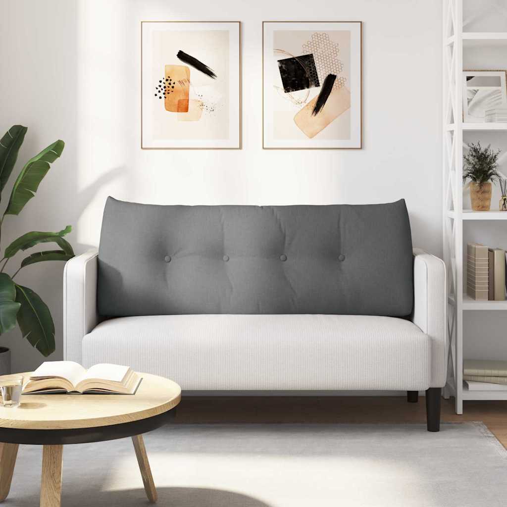 Rygpude Mørkegrå 120 x 24 x 50 cm Stof