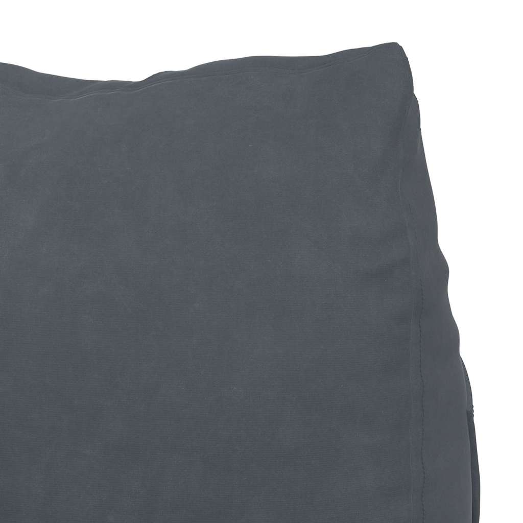 Rygpude Mørkegrå 60 x 20 x 50 cm Velourstof