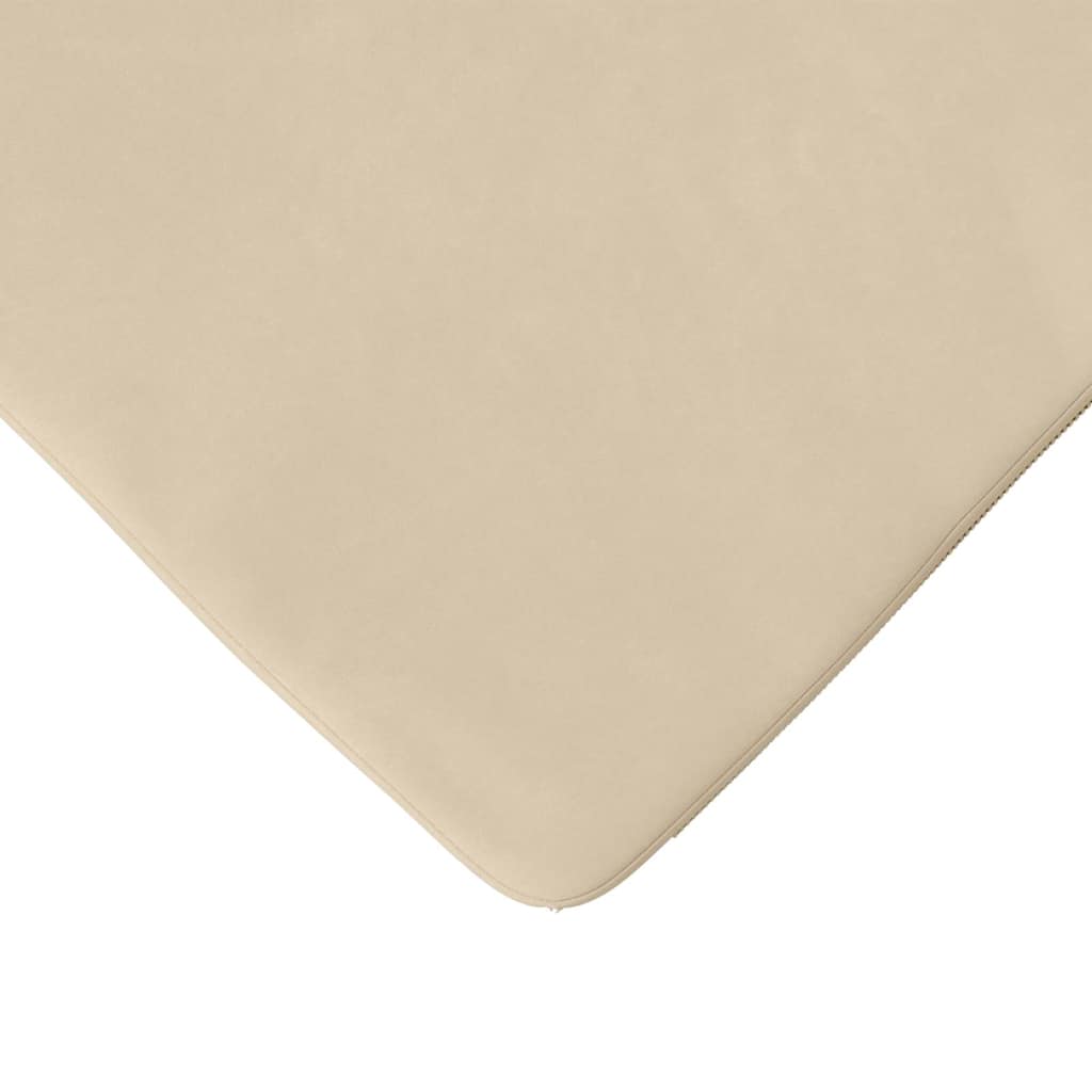 Sædepuder 4 stk. Mikrofiberstof Creme 40 x 40 x 3 cm