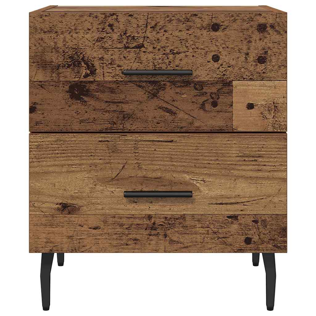 Natskab 2 stk. Gammelt træ 40 x 35 x 47,5 cm Konstrueret træ