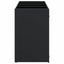Wheelie Bin Opbevaring til 4 Affaldscontainere Sort