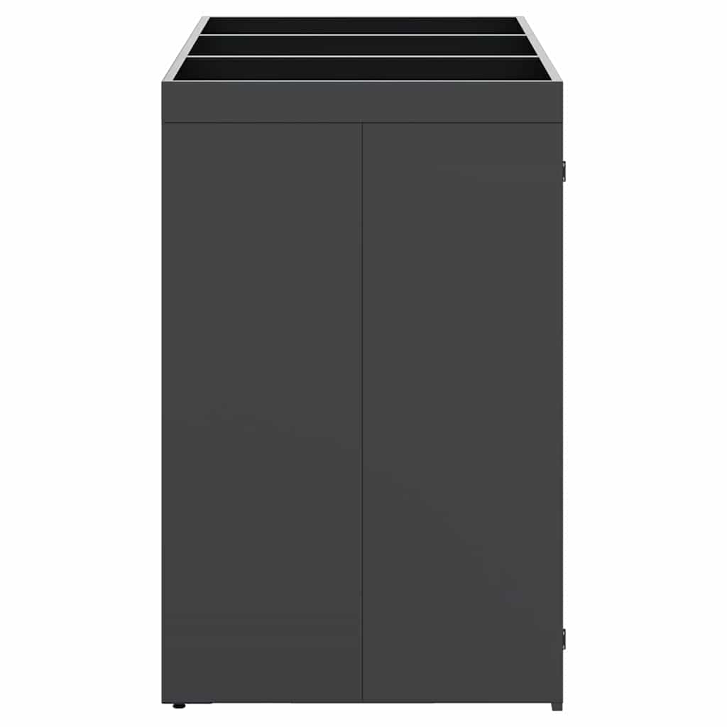 Wheelie Bin Opbevaring til 3 Affaldscontainere Antracit