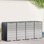 Wheelie Bin Opbevaring til 3 Affaldscontainere Rustfrit stål