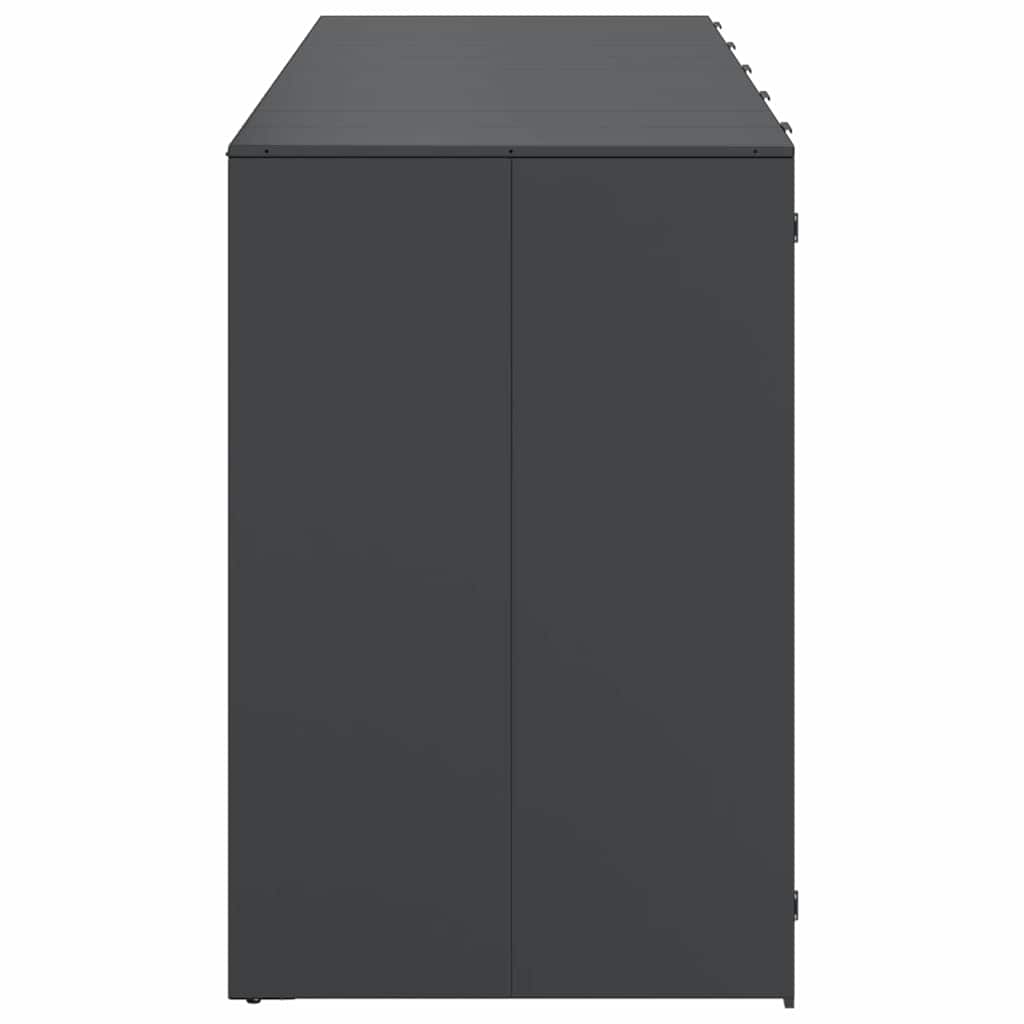 Wheelie Bin Opbevaring til 3 Affaldscontainere Rustfrit stål