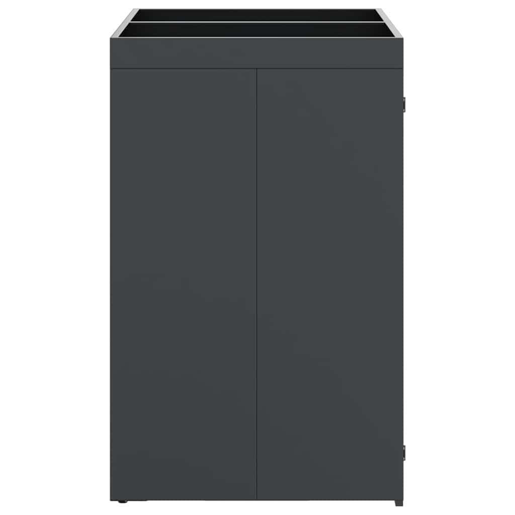Wheelie Bin Opbevaring til 3 Affaldscontainere Rustfrit stål