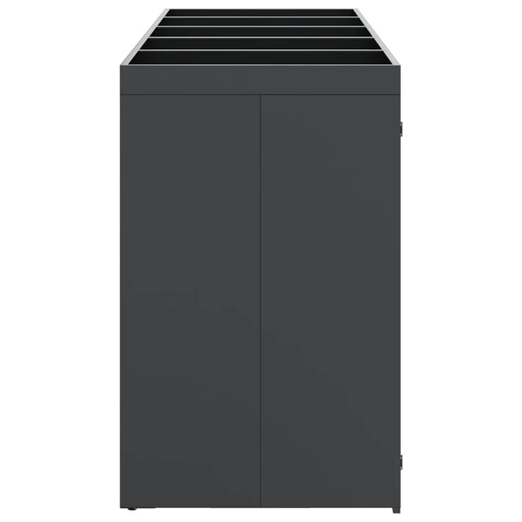 Wheelie Bin Opbevaring til 3 Affaldscontainere Rustfrit stål