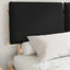 Sengestel med Polstret Hovedgavl Sort 160 x 200 cm