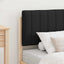 Sengestel med Polstret Hovedgavl Sort 80 x 200 cm