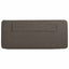 Polstret sengegavl Brun og Taupe 135 cm Massiv fyrretræ