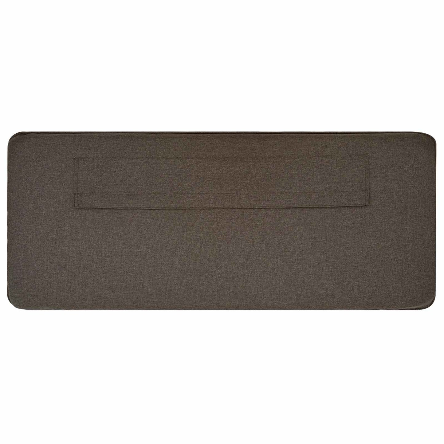 Polstret sengegavl Brun og Taupe 180 cm Massiv fyrretræ