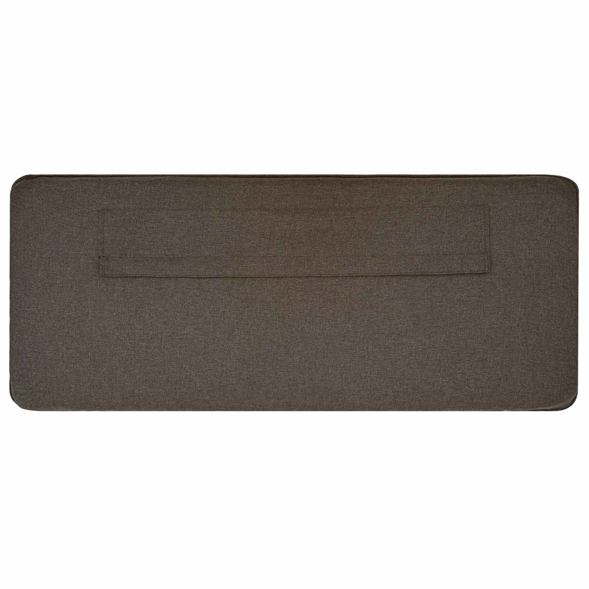 Polstret sengegavl Brun og Taupe 140 cm Massiv fyrretræ