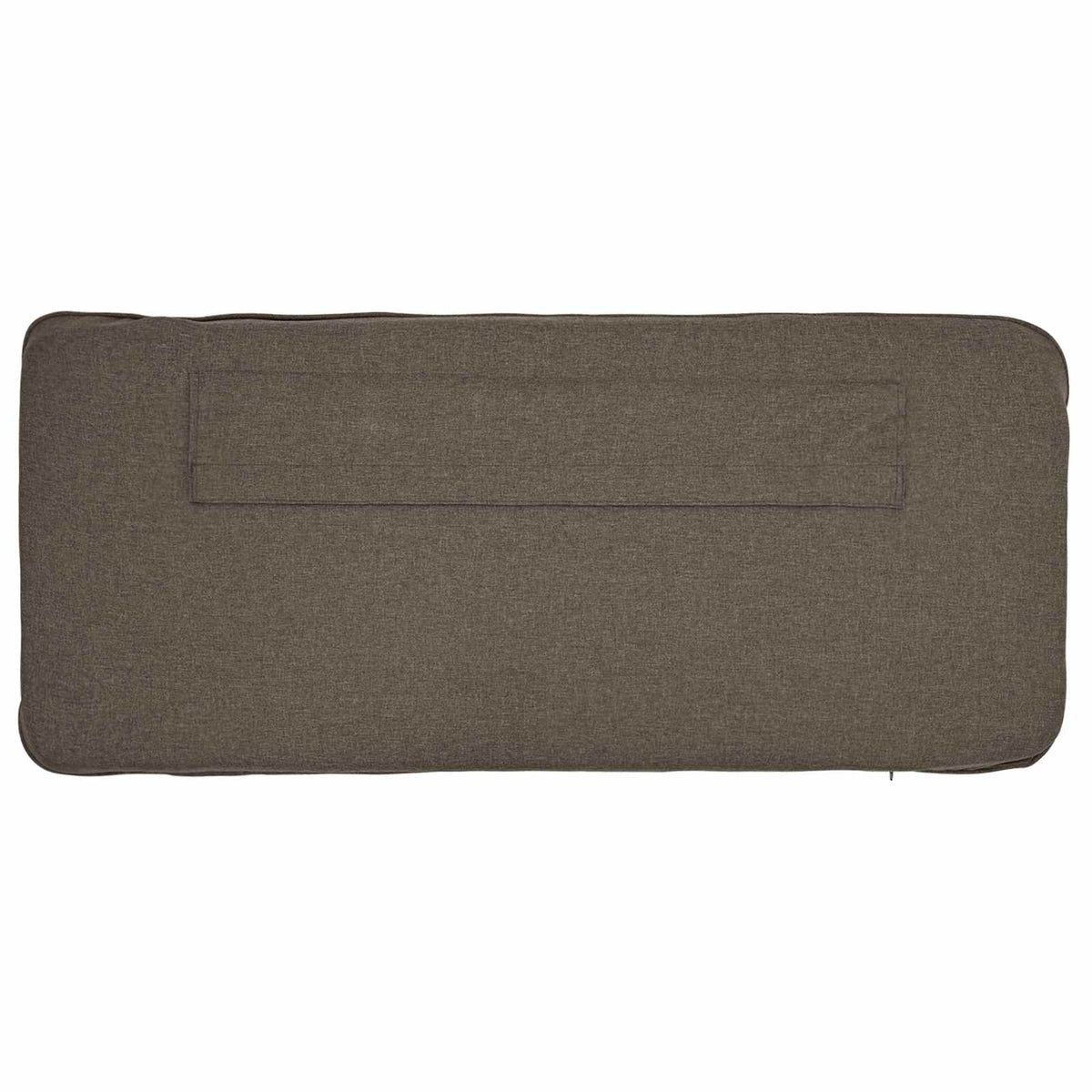 Polstret sengegavl Brun og Taupe 160 cm Massiv fyrretræ