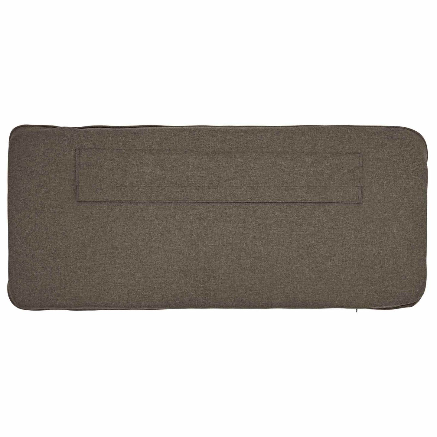 Polstret sengegavl Brun og Taupe 150 cm Massiv fyrretræ